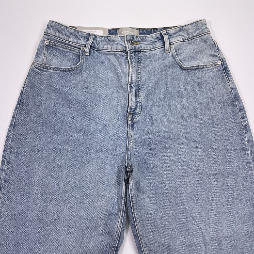 NWT Everlane Jeans Womens 33 Blue Regular The Curvy Way-High Organic Cotton 27”